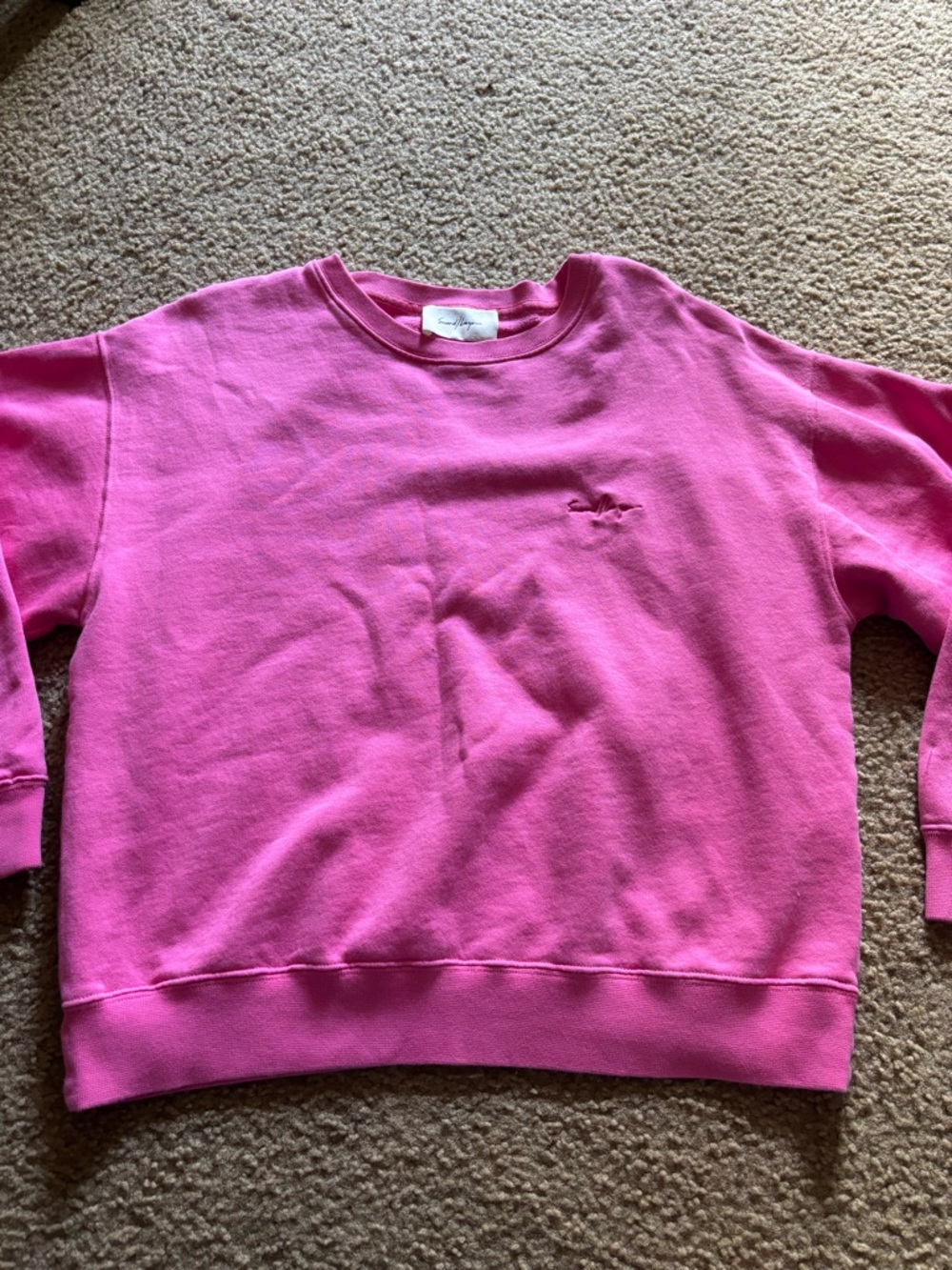 Second Layer Pink Sweatshirt Women's Cotton Portugal size S